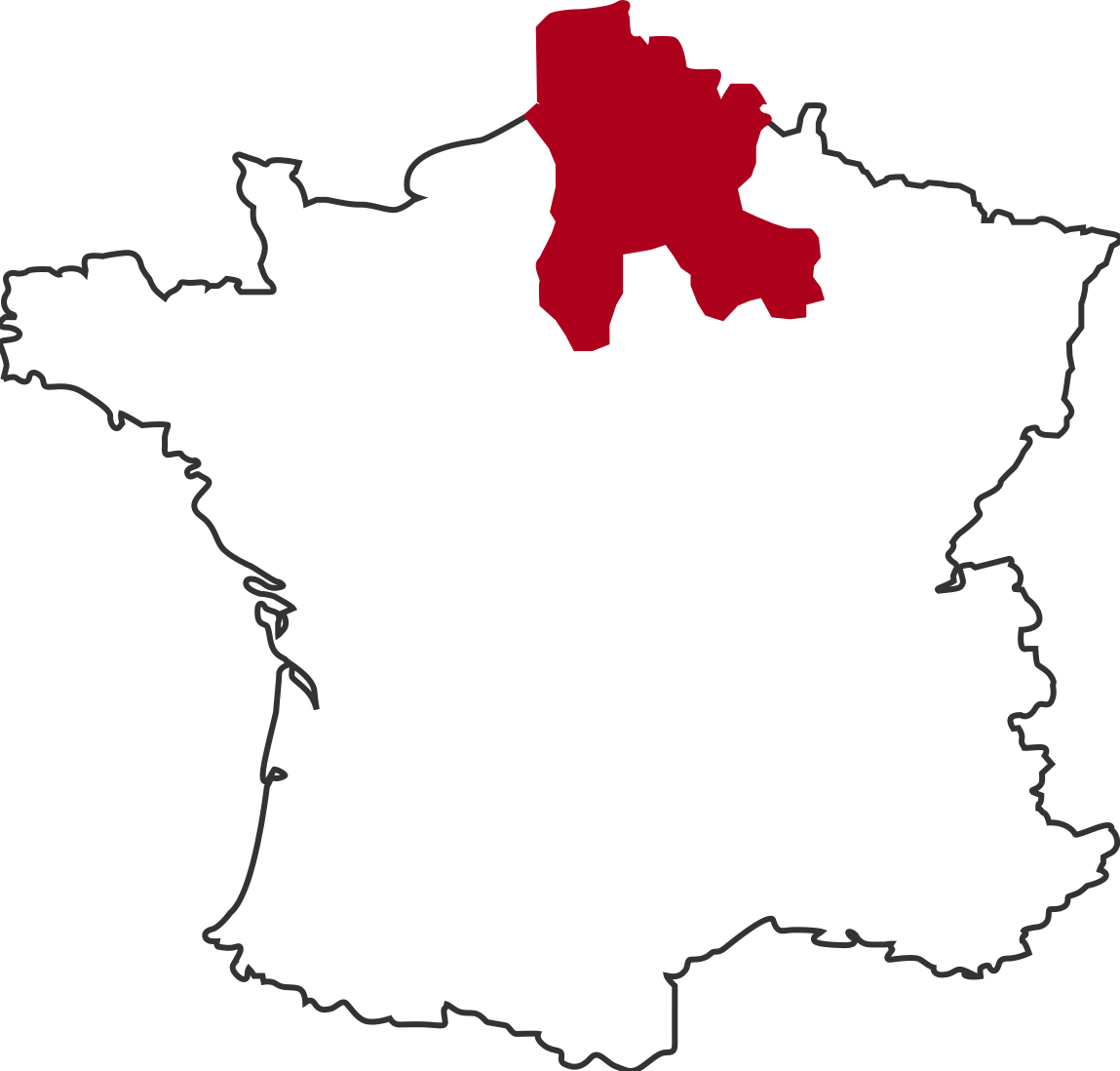 Carte permettant de savoir si la société de travaux Extembel intervient près de chez moi